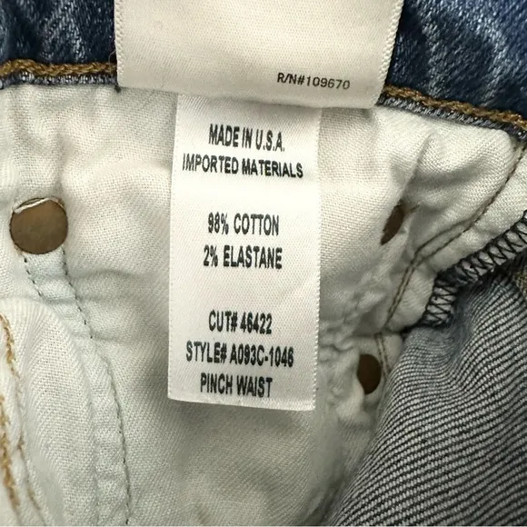 AGOLDE Pinch Waist Hi Rise Skinny Jeans