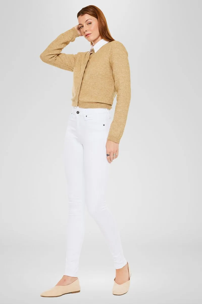 Alabaster High Rise Super Skinny Jeans