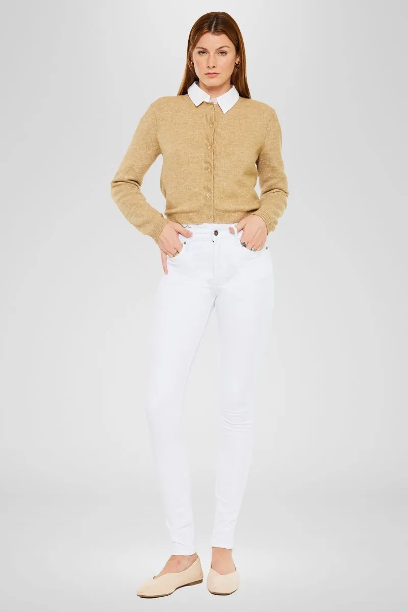 Alabaster High Rise Super Skinny Jeans