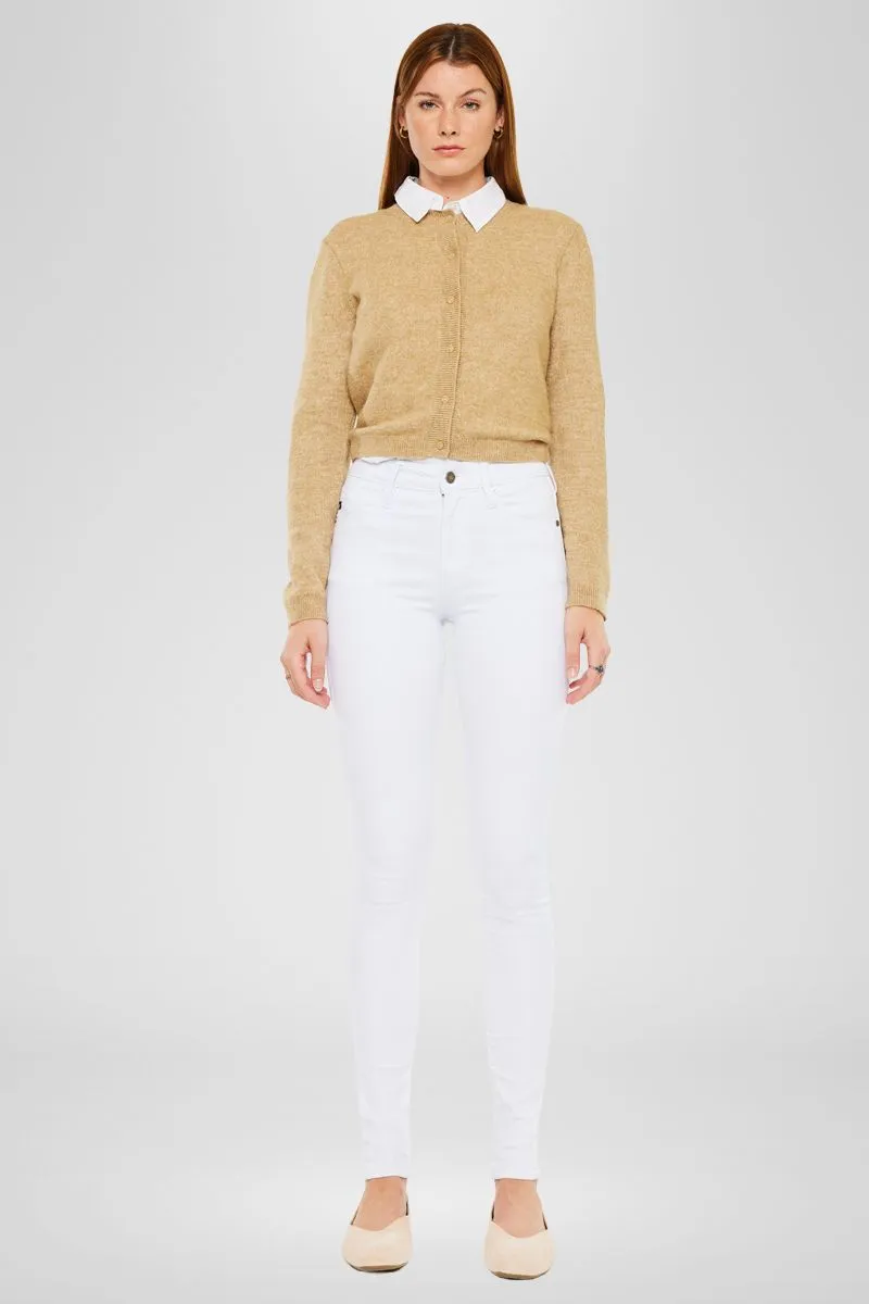 Alabaster High Rise Super Skinny Jeans