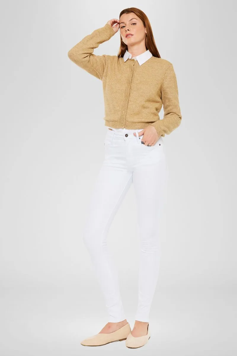 Alabaster High Rise Super Skinny Jeans
