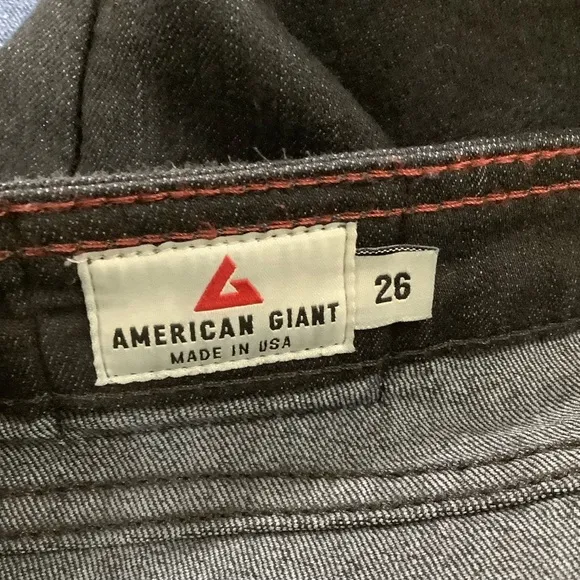 American Giant 218 Skinny Jeans Mountain Wash in Stretch Indigo