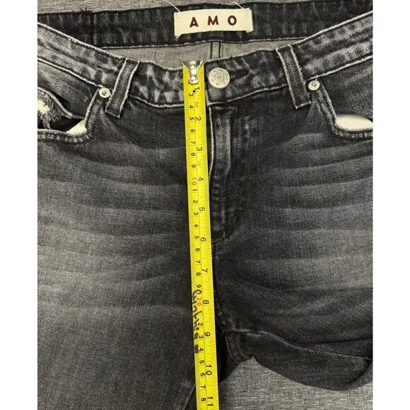 AMO Twist in Vixen Destroy Skinny Jeans Size 31