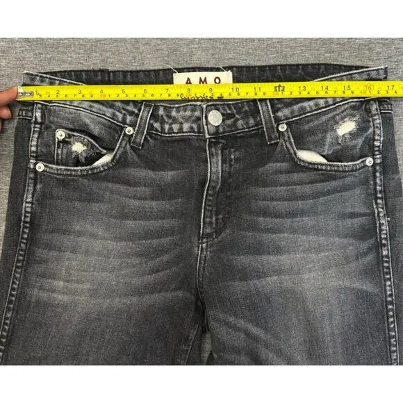 AMO Twist in Vixen Destroy Skinny Jeans Size 31