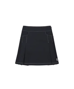 ANEW Golf Women's Denim-Like A-Line Skirt - Navy
