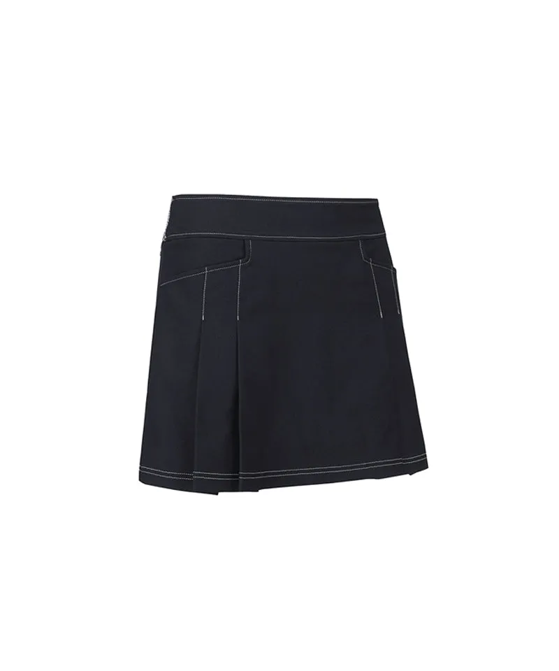 ANEW Golf Women's Denim-Like A-Line Skirt - Navy