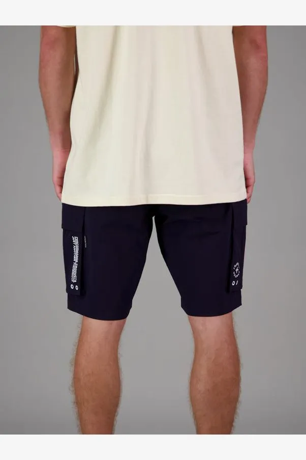 ANGLER TECH CARGO SHORTS - NAVY