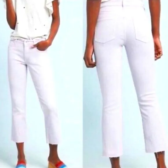 Anthropolgie • Pilcro and the Letterpress Lavender Boot Cut Cropped Jeans