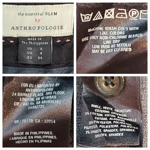 Anthropologie Jeans | size 2 The Essential Slim