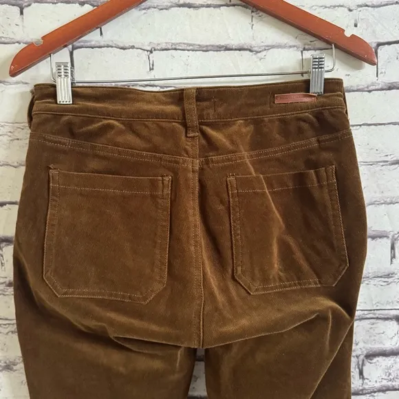 Anthropologie Pilcro Corduroy High-Rise Skinny Jeans in Rosewood Size 27