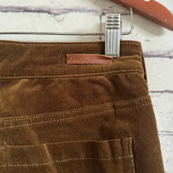Anthropologie Pilcro Corduroy High-Rise Skinny Jeans in Rosewood Size 27