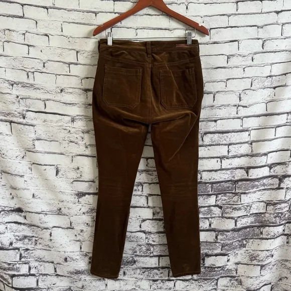 Anthropologie Pilcro Corduroy High-Rise Skinny Jeans in Rosewood Size 27