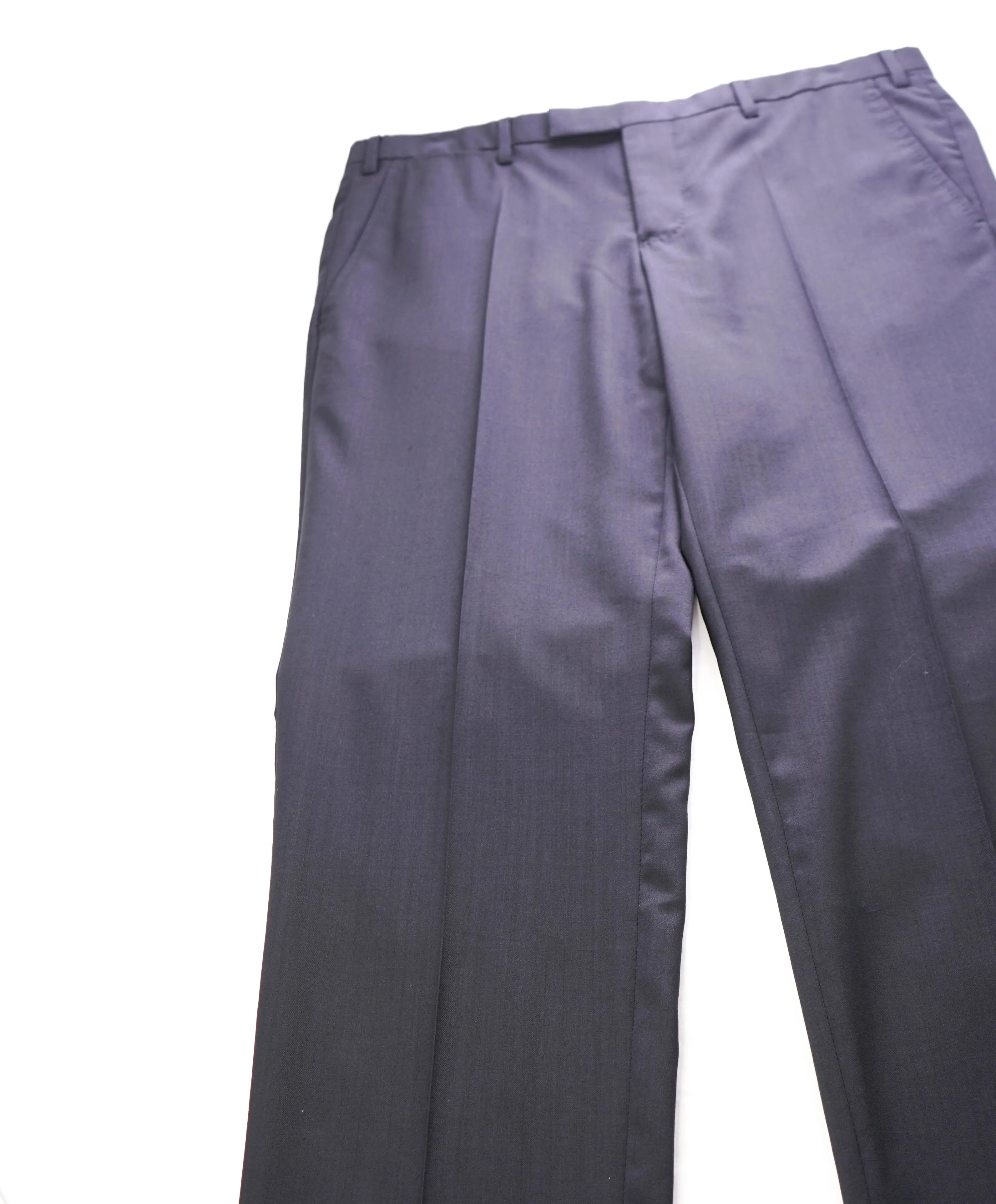 ARMANI COLLEZIONI - Navy *CLOSET STAPLE* Wool Flat Front Dress Pants - 34W