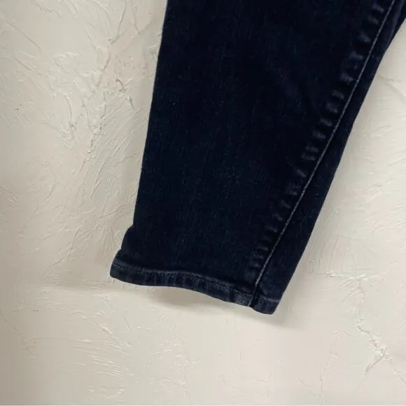 Athleta Dark Wash Mid Rise Skinny Stretch Jeans Womens 2P