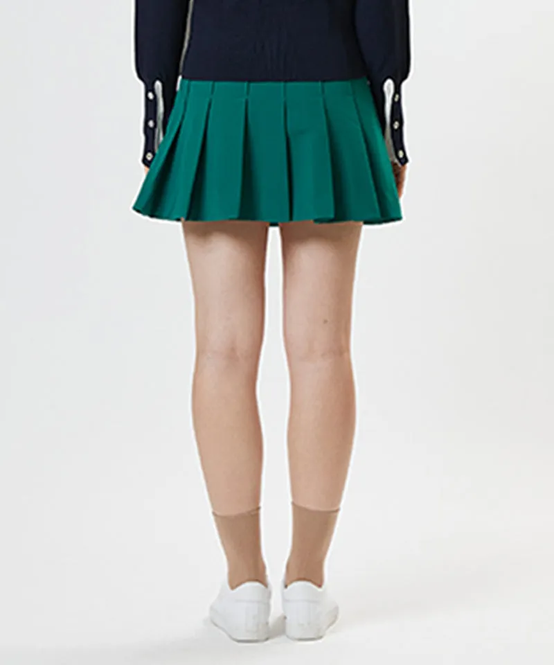AVEN Front Pocket A-line Skirt - Green