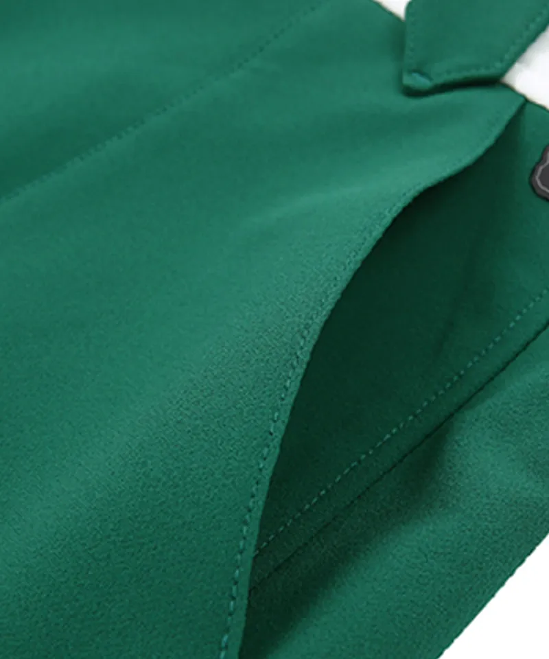 AVEN Front Pocket A-line Skirt - Green