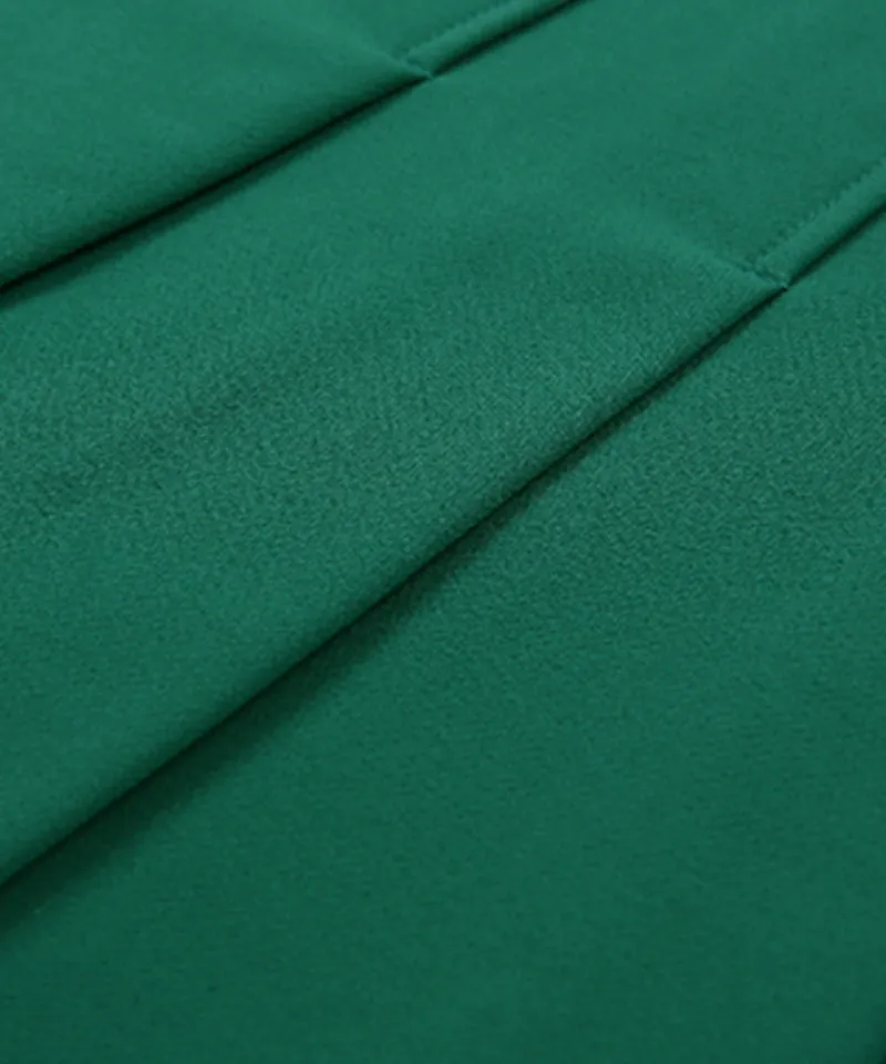 AVEN Front Pocket A-line Skirt - Green