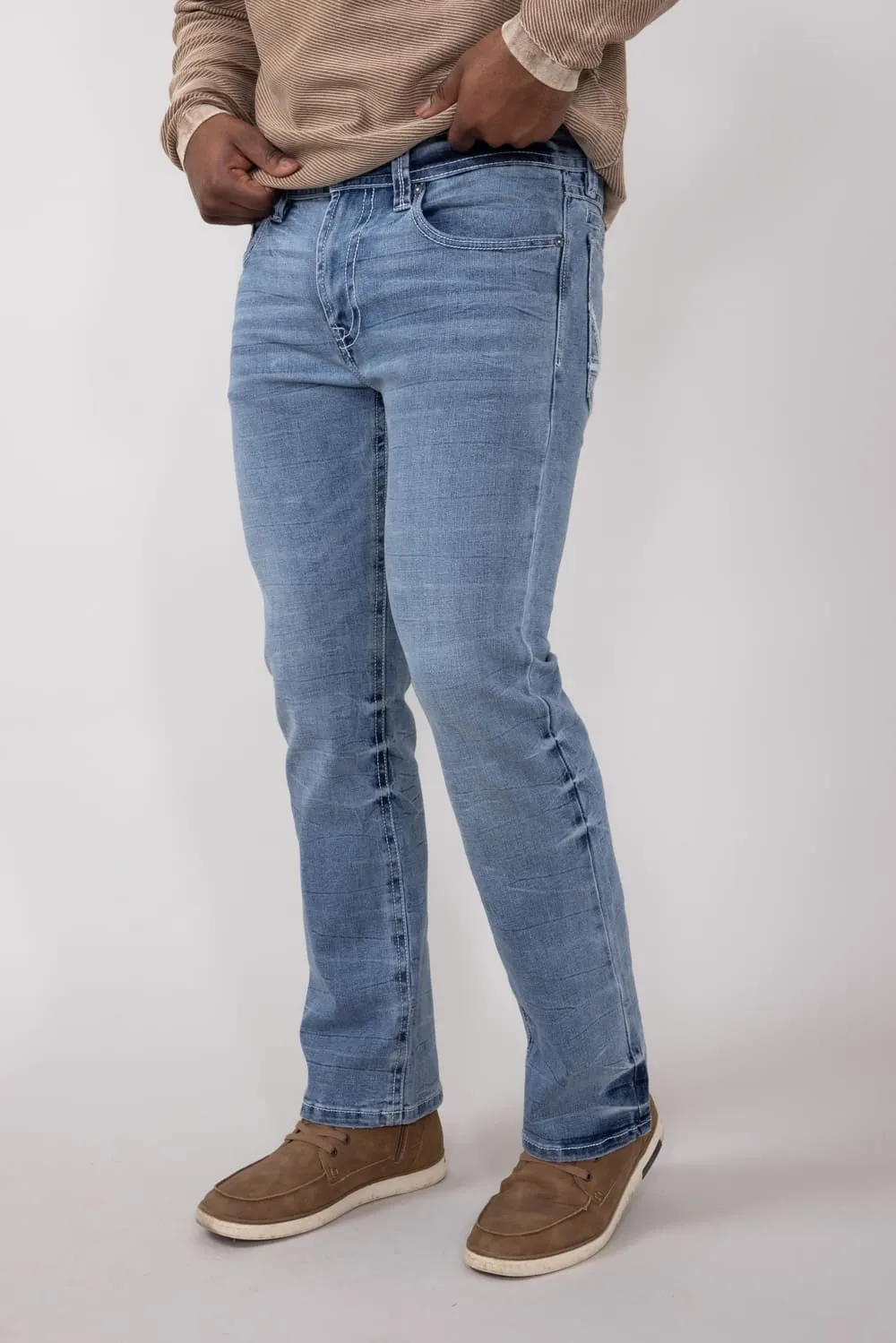 Axel Jeans Owen Cave Bootcut Athletic Jeans for Men | AXMB0084-OWEN