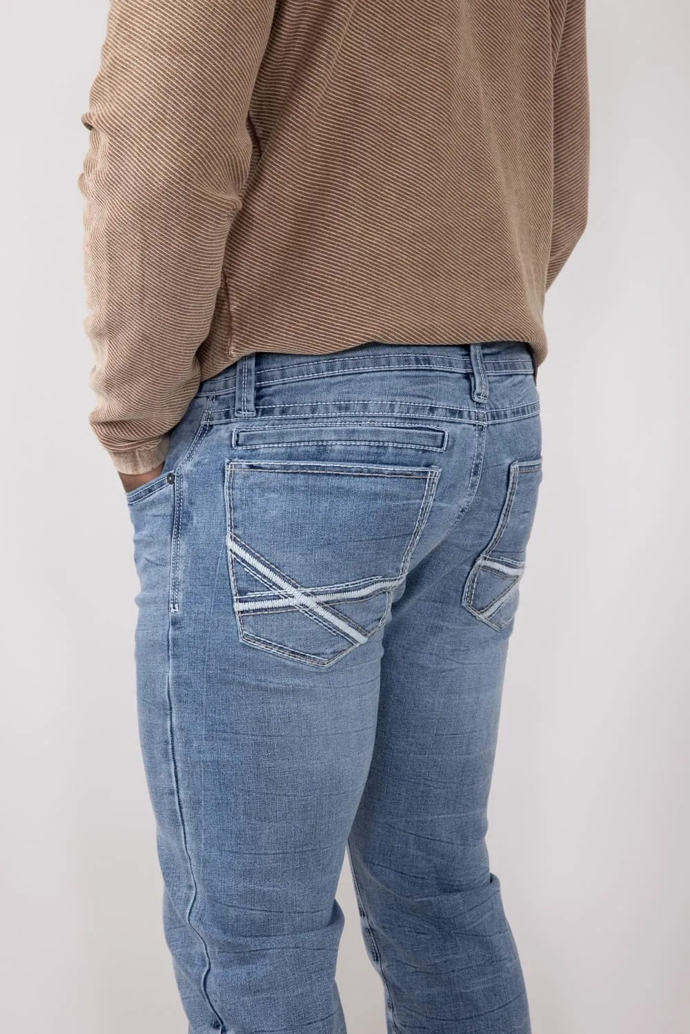 Axel Jeans Owen Cave Bootcut Athletic Jeans for Men | AXMB0084-OWEN