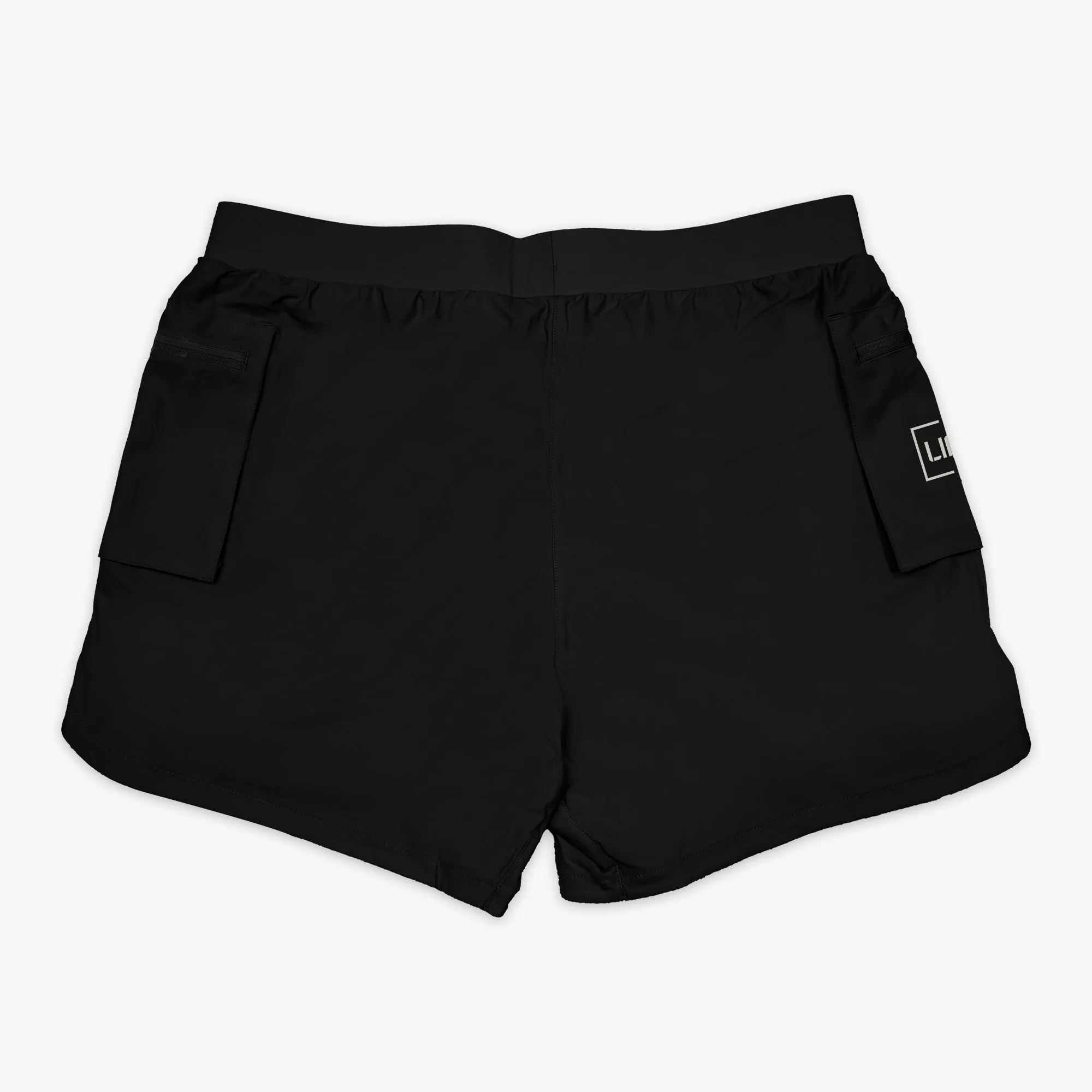 Batter's Box Cargo Shorts with Liner - Black