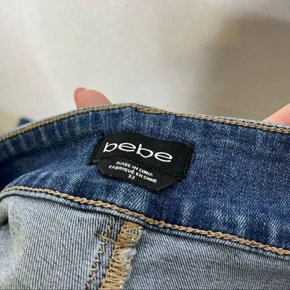 𝅺bebe Curvy High Waist Skinny Ankle Jeans 32