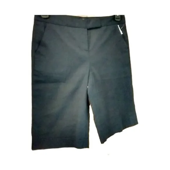 Beth Bowley Navy Blue Bermuda Dress Shorts