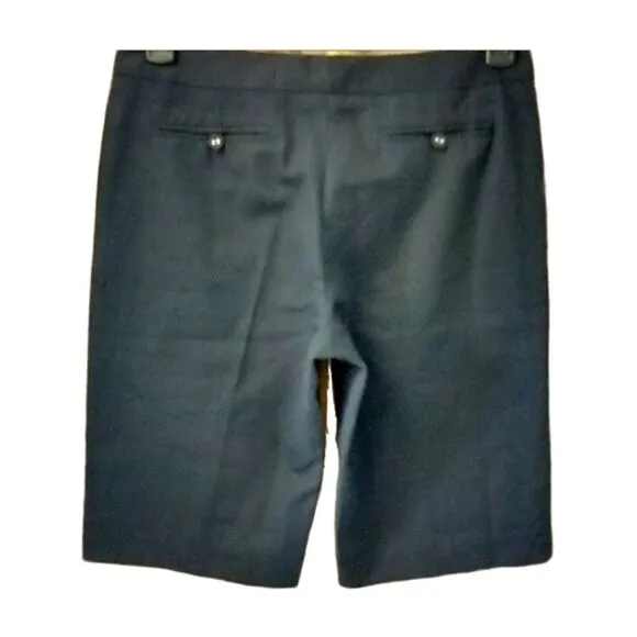 Beth Bowley Navy Blue Bermuda Dress Shorts