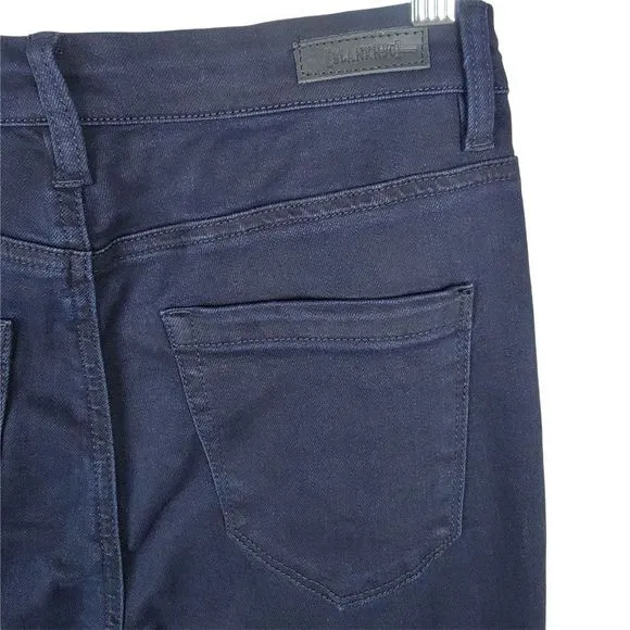BLANKNYC Crybaby Blue Dark Wash Stretchy Skinny Mid Rise Jeans Size 28