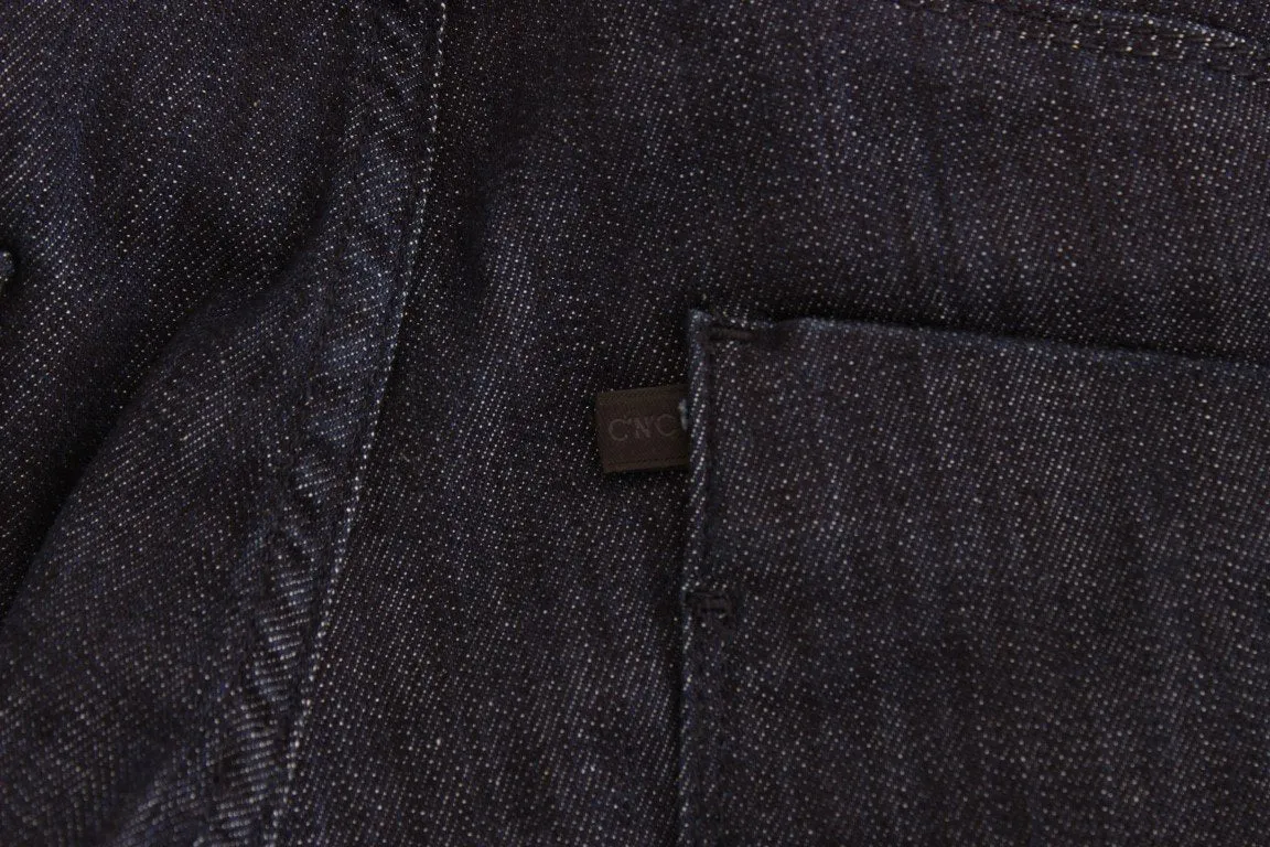 Blue skinny leg jeans