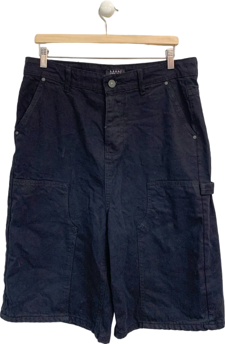 BoohooMAN Black Tall Cargo Shorts W32