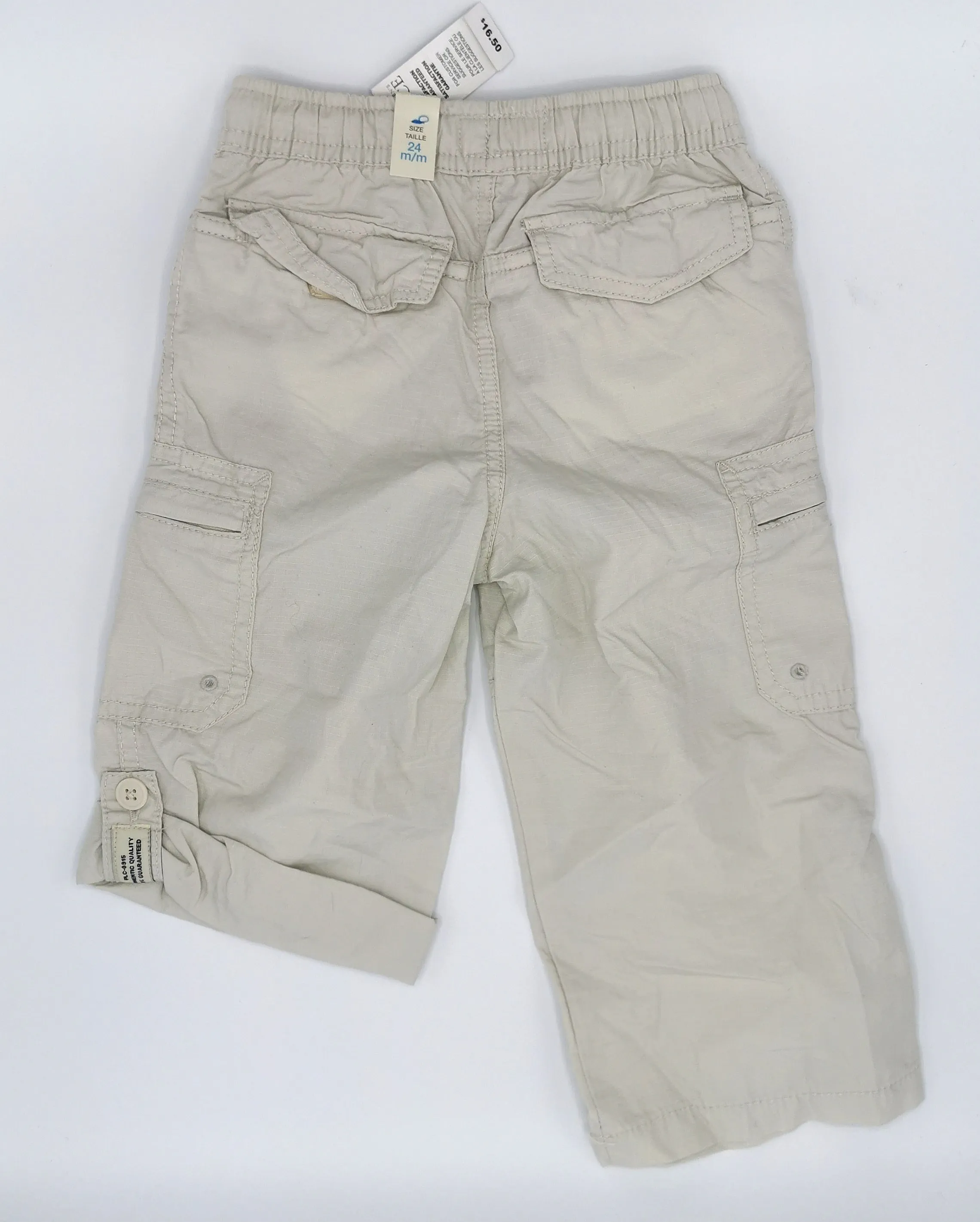BOY SIZE 2 YEARS - CHILDREN'S PLACE, Convertible Cotton Cargo Pants / Shorts NWT B48