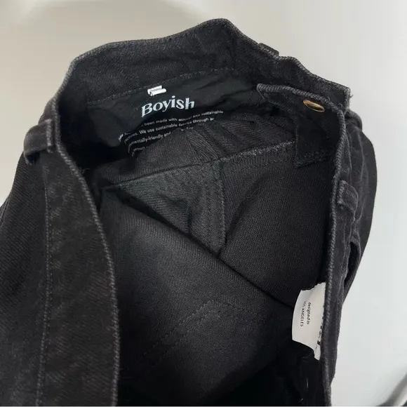 Boyish The Billy Jeans In La Strada High Rise Skinny Jeans Black 27 Rigid