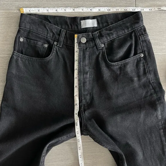 Boyish The Billy Jeans In La Strada High Rise Skinny Jeans Black 27 Rigid