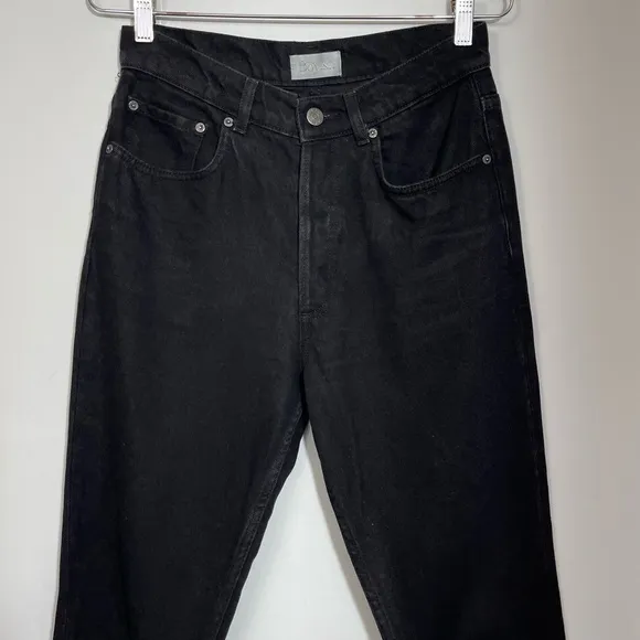 Boyish The Billy Jeans In La Strada High Rise Skinny Jeans Black 27 Rigid
