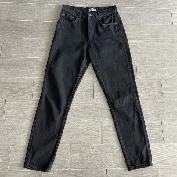 Boyish The Billy Jeans In La Strada High Rise Skinny Jeans Black 27 Rigid