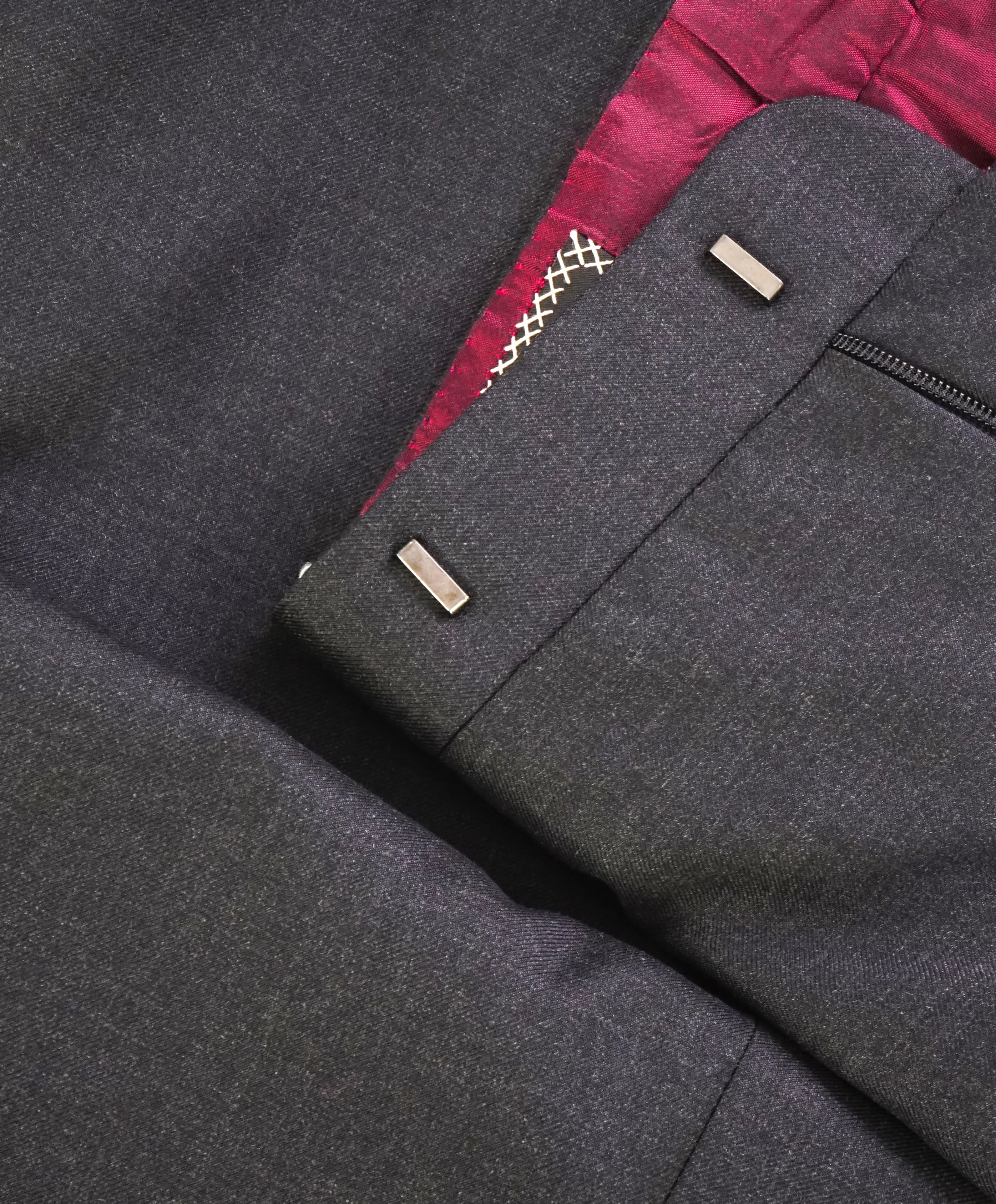 BRIONI - Super 150's SILK LINED "DELTA" Gray Dress Pants - 42W