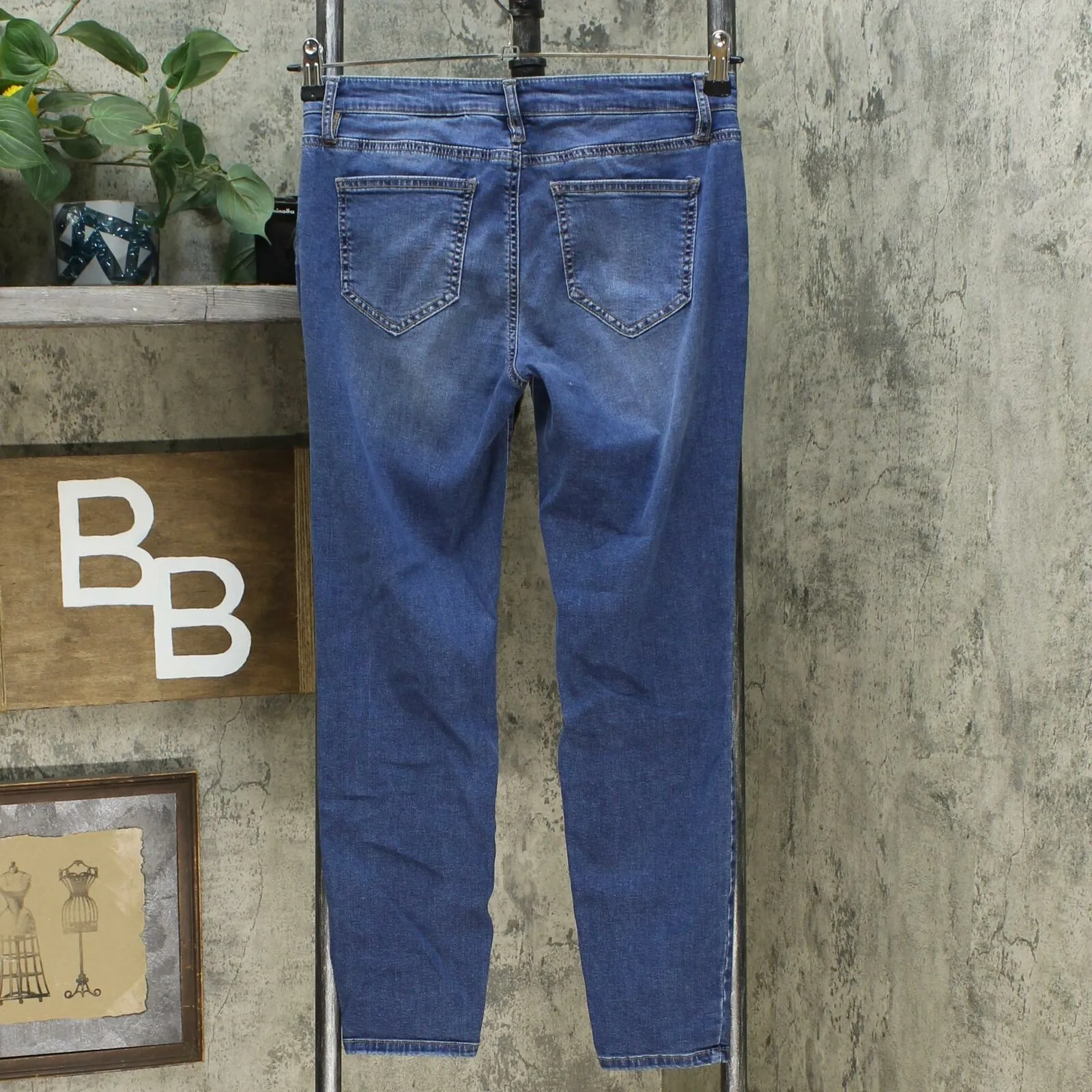 Buffalo Women's Avalon Soft Stretch Skinny Ankle Gazer Jeans Blue 4