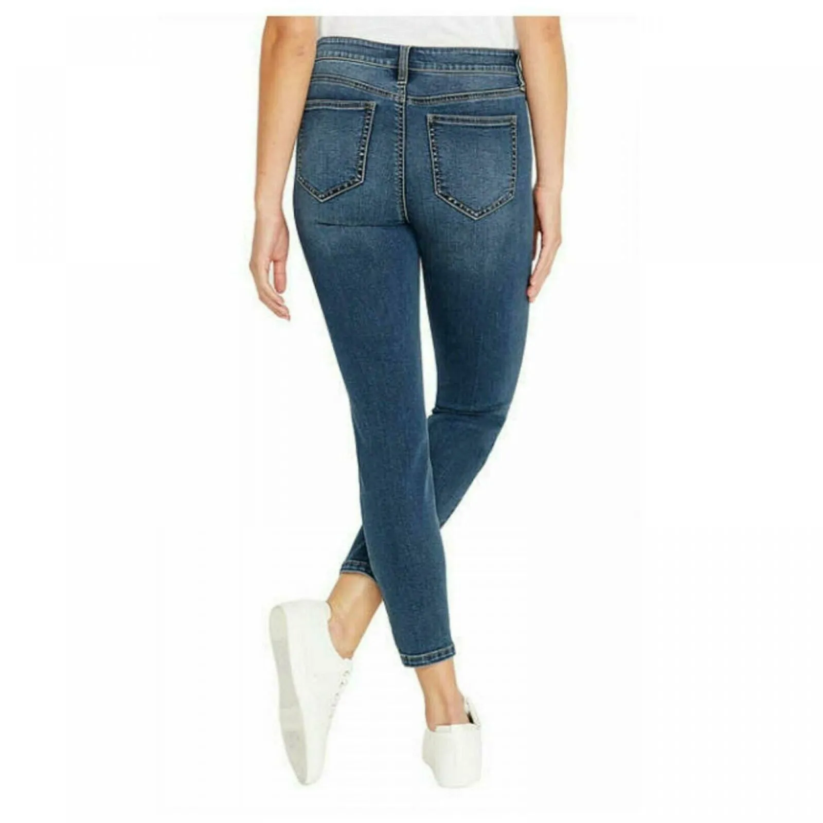 Buffalo Women's Avalon Soft Stretch Skinny Ankle Gazer Jeans Blue 4