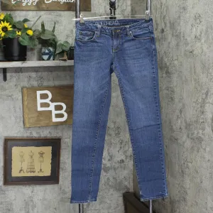 Bullhead Womens Super Skinny Stretch Jeans 166f8fbf4d0497 Medium Wash Blue 7S