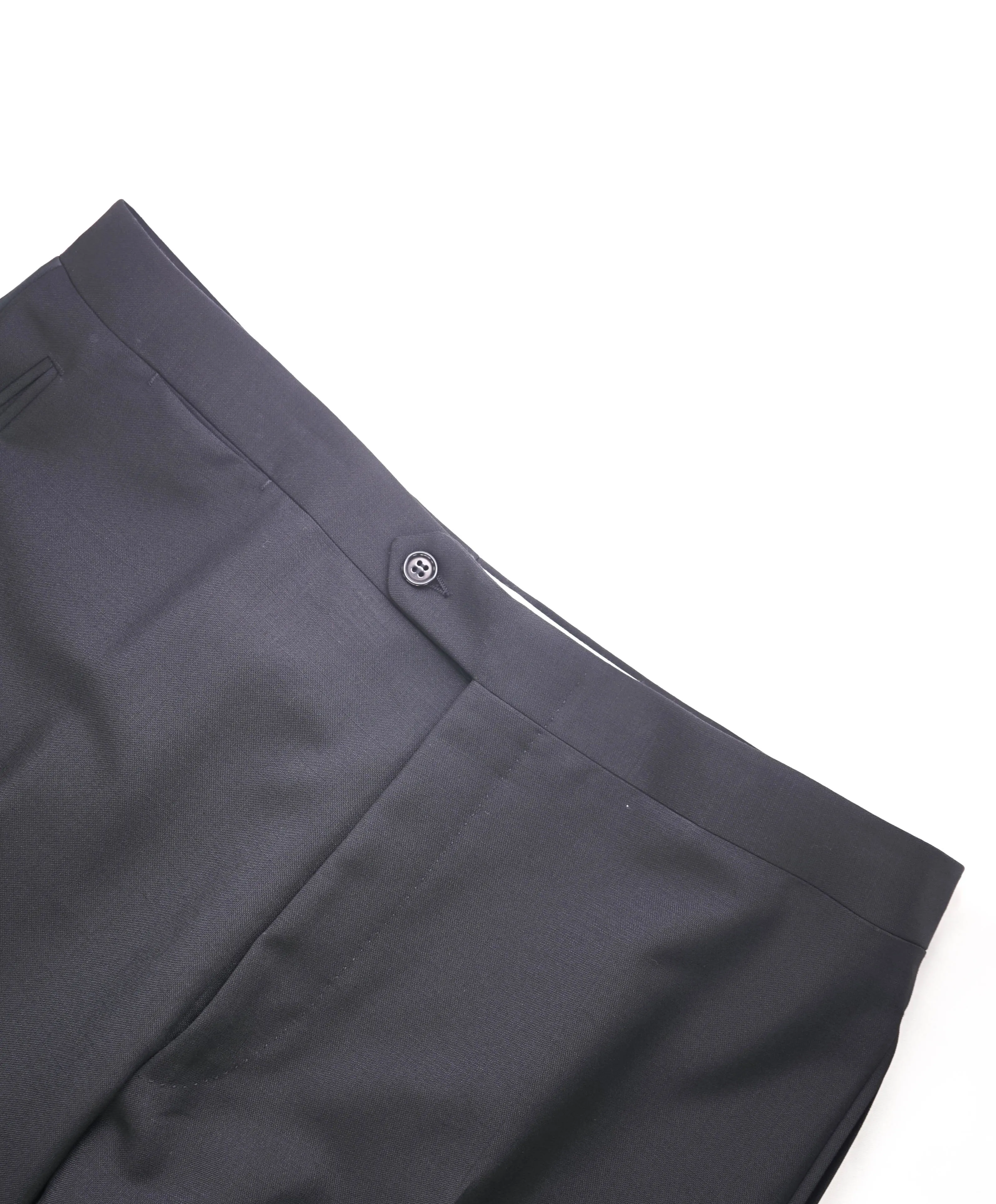 CANALI - *CLOSET STAPLE* MOHAIR Black Tux Flat Front Dinner Pants - 36W