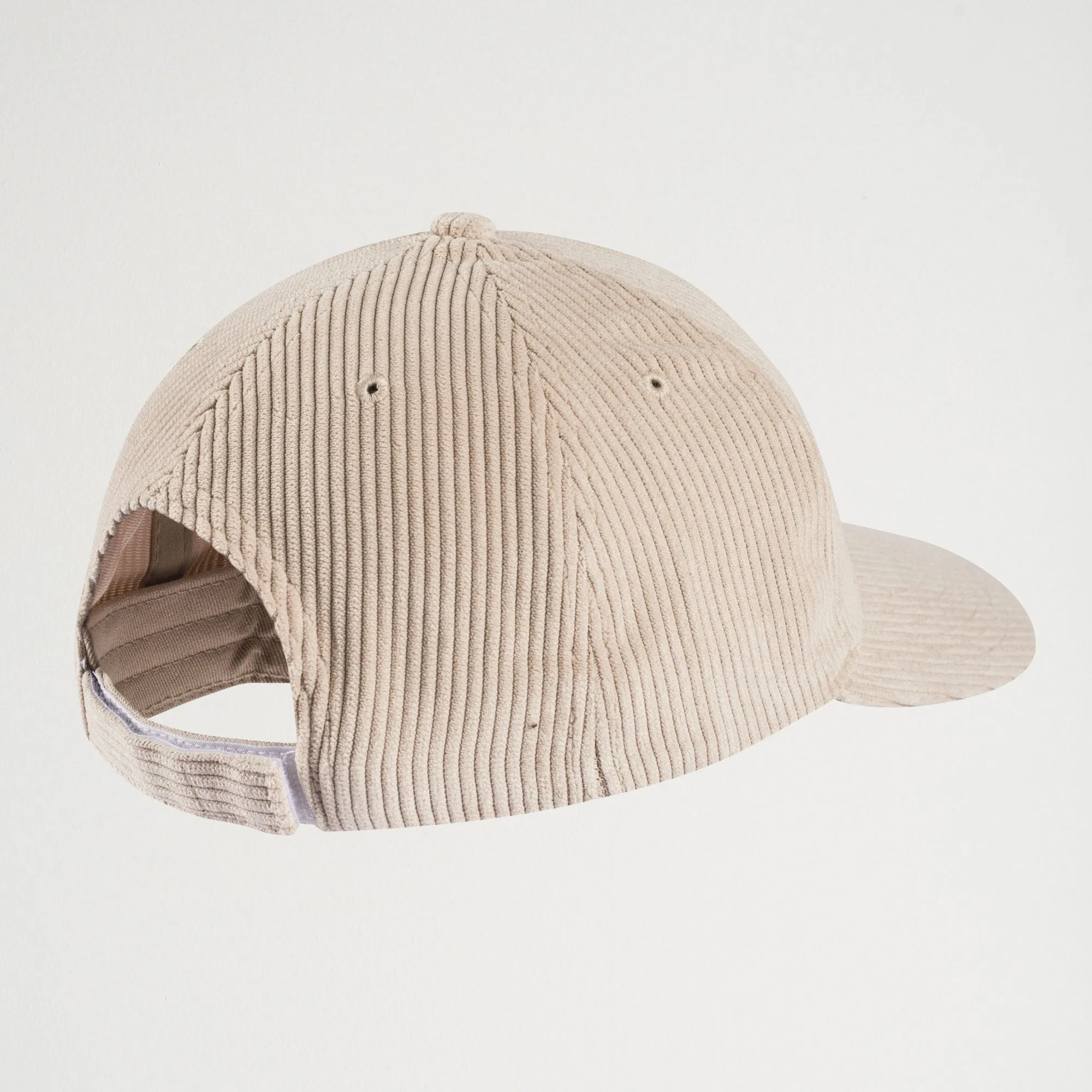 Cappellino con Visiera in Velluto a Coste