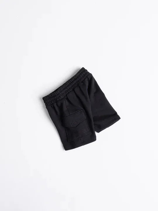 Cargo Sweatshort - Black