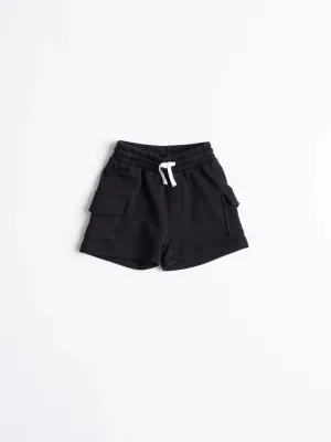 Cargo Sweatshort - Black