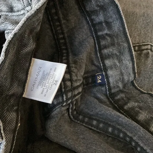 Carmar BLACK WASH BERMUDA DENIM SHORTS 24