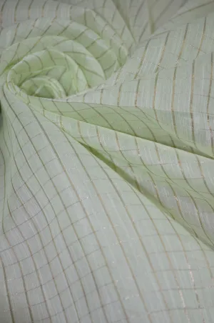 Chanderi Slub Textured Checkered Fabric ( TO BUY A QUANTITY OF 1.5,2.5,3.5 PLEASE CALL US AT 9930655009)