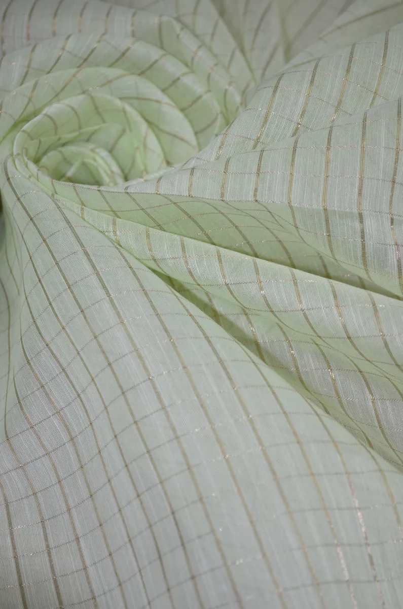 Chanderi Slub Textured Checkered Fabric ( TO BUY A QUANTITY OF 1.5,2.5,3.5 PLEASE CALL US AT 9930655009)