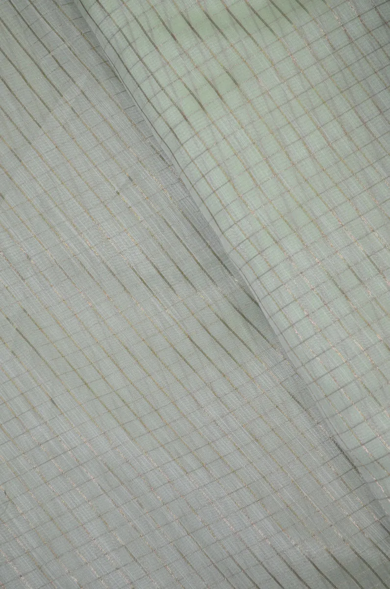 Chanderi Slub Textured Checkered Fabric ( TO BUY A QUANTITY OF 1.5,2.5,3.5 PLEASE CALL US AT 9930655009)