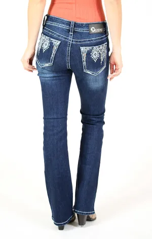 Charme Dark Blue Bootcut Jeans
