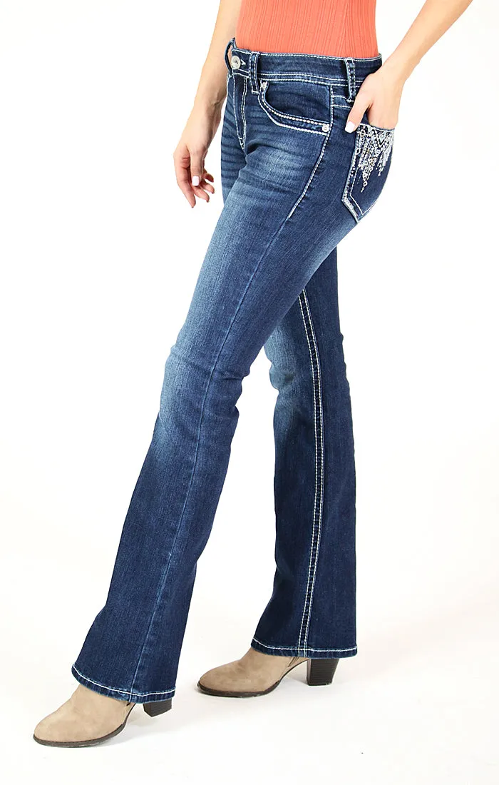 Charme Dark Blue Bootcut Jeans
