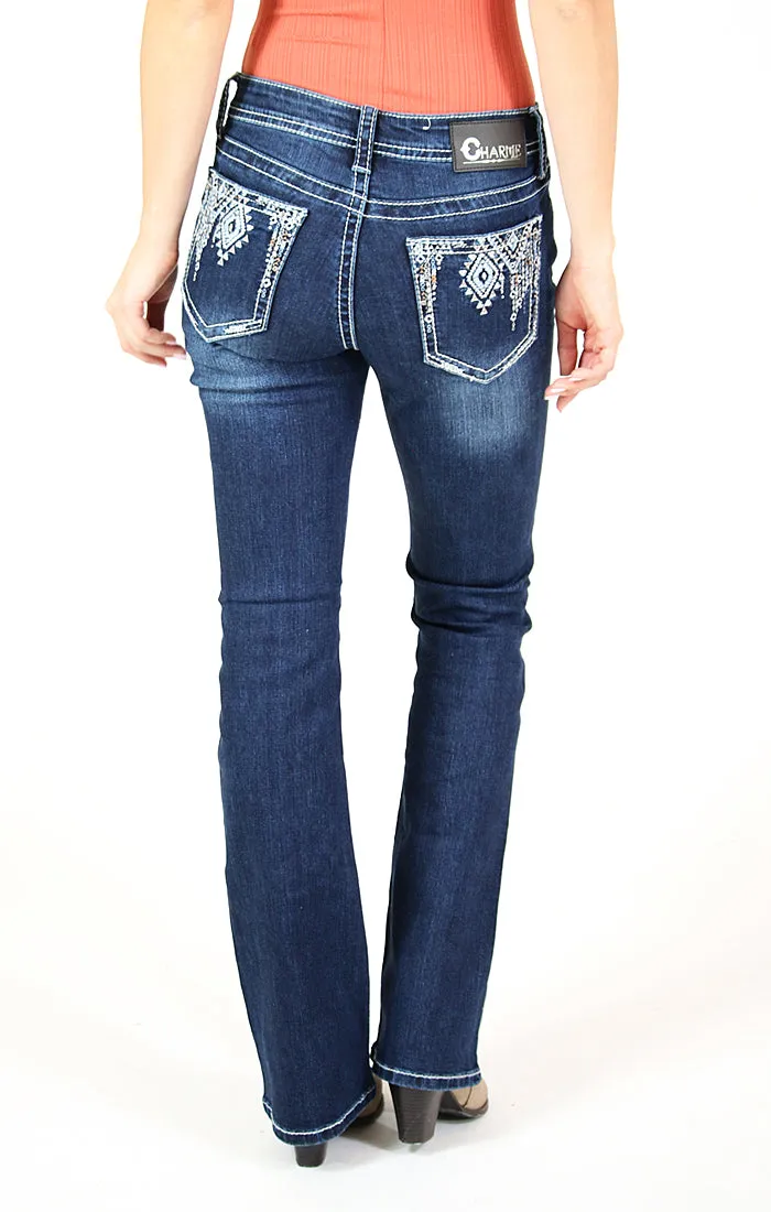 Charme Dark Blue Bootcut Jeans